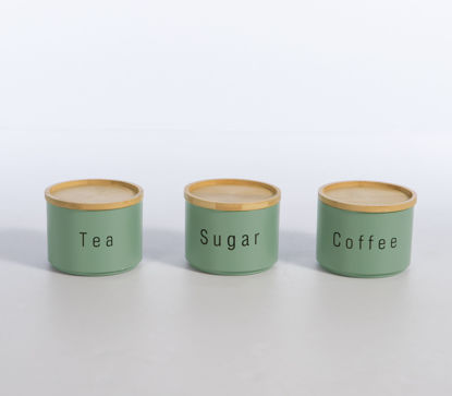 Εικόνα της ΔΟΧΕΙΟ ΑΠΟΗΘΗΚΕΥΣΗΣ COFFEE-TEA-SUGAR ΣΕΤ 3 ΤΜΧ GRERN