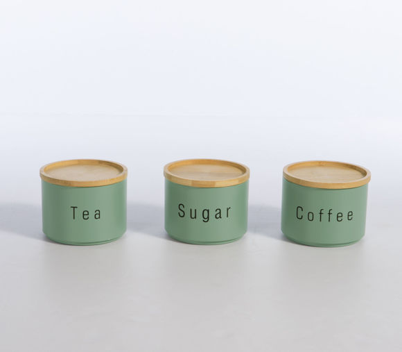 Εικόνα της ΔΟΧΕΙΟ ΑΠΟΗΘΗΚΕΥΣΗΣ COFFEE-TEA-SUGAR ΣΕΤ 3 ΤΜΧ GRERN