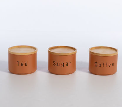 Εικόνα της ΔΟΧΕΙΟ ΑΠΟΗΘΗΚΕΥΣΗΣ COFFEE-TEA-SUGAR ΣΕΤ 3 ΤΜΧ TERRA