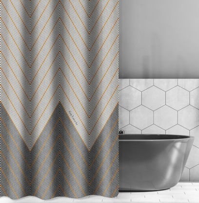 Εικόνα της Κουρτίνα Μπάνιου Canyon Anthracite 180X185 Guy Laroche