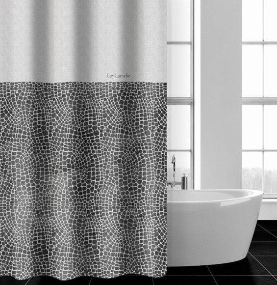 Εικόνα της Κουρτίνα Μπάνιου Safari Anthracite 180x185 Guy Laroche