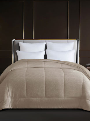 Εικόνα της Κουβερτοπάπλωμα Dalia Mocha Μονό 160×220