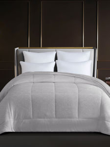 Εικόνα της Κουβερτοπάπλωμα Dalia Light Grey Υπέρδιπλο 220×240