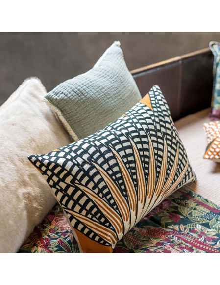 Εικόνα της ΜΑΞΙΛΑΡΙ VIVARAISE EWAN CUIVRE 30X50 100% ΒΑΜΒΑΚΙ