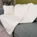 Εικόνα της Γούνινο Ριχτάρι Διθέσιου Καναπέ (160x240) Pol Rugs & Mats Rabbit Cream