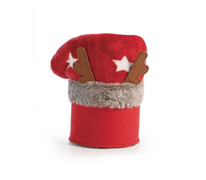 Εικόνα της ΧΡΙΣΤΟΥΓΕΝΝΙΑΤΙΚΟ ΚΑΛΑΘΙ ΜΕ ΔΙΑΚΟΣΜΗΤΙΚΟ ΡΙΧΤΑΡΙ CHRISTMAS STARLIGHT RED/RED 110X140