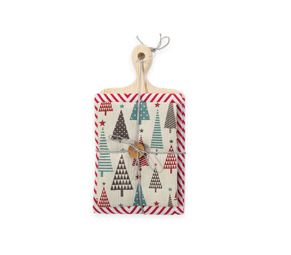 Εικόνα της ΞΥΛΟ ΚΟΠΗΣ CHRISTMAS FOREST ΜΕ ΠΟΤΗΡΟΠΑΝΑ ΣΕΤ 2 ΤΜΧ