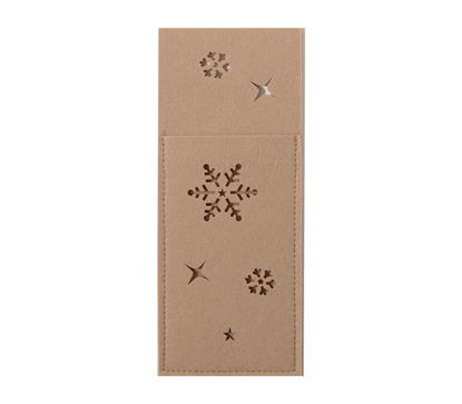 Εικόνα της ΧΡΙΣΤΟΥΓΕΝΝΙΑΤΙΚΗ ΘΗΚΗ ΜΑΧΑΙΡΟΠΗΡΟΥΝΩΝ 2 ΤΜΧ SNOW FELT BEIGE