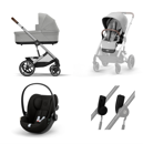 Εικόνα της Cybex Balios S Lux 4 in 1 Πολυκαρότσι Stone Grey