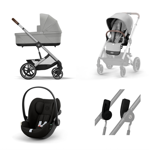 Εικόνα της Cybex Balios S Lux 4 in 1 Πολυκαρότσι Stone Grey