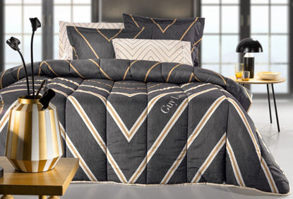 Εικόνα της Πάπλωμα Canyon Anthracite Suede 220x240 Guy Laroche