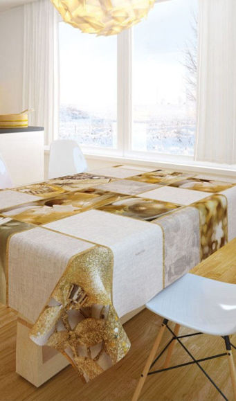 Εικόνα της Χριστουγεννιάτικο Τραπεζομάντηλο 2020 145x180 Saint Clair