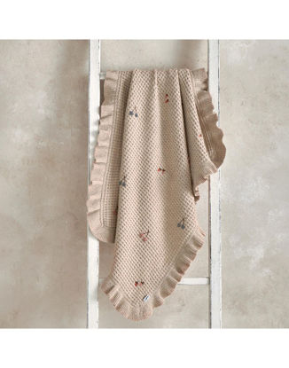 Εικόνα της Βρεφική Πλεκτή Κουβέρτα 80x100 Berry Frill Mamas & Papas
