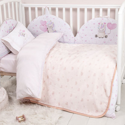 Εικόνα της Κουβέρτα Βελουτέ Κούνιας (110x140) Nima Baby Luni Uni