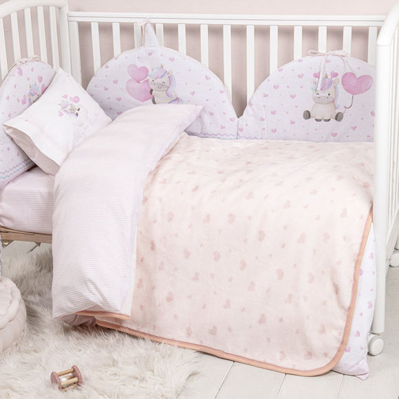 Εικόνα της Κουβέρτα Βελουτέ Αγκαλιάς (80x110) Nima Baby Luni Uni