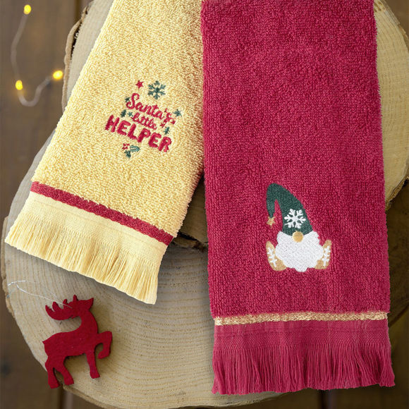 Εικόνα της Σετ  Χριστουγεννιάτικες Πετσέτες (2τμχ) Nima Elf Spirit