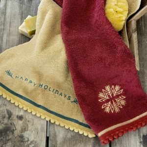 Εικόνα της Σετ Χριστουγεννιάτικες Πετσέτες (2τμχ) Nima Happy Holidays