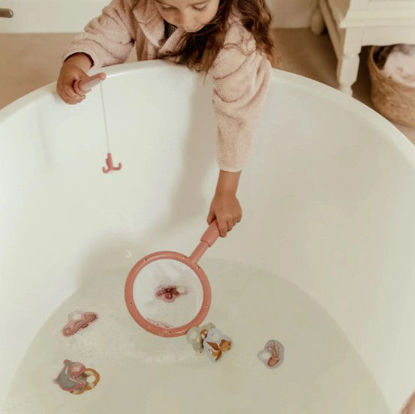 Εικόνα της Παιχνίδι ψαρέματος με απόχη (ροζ) Little Dutch