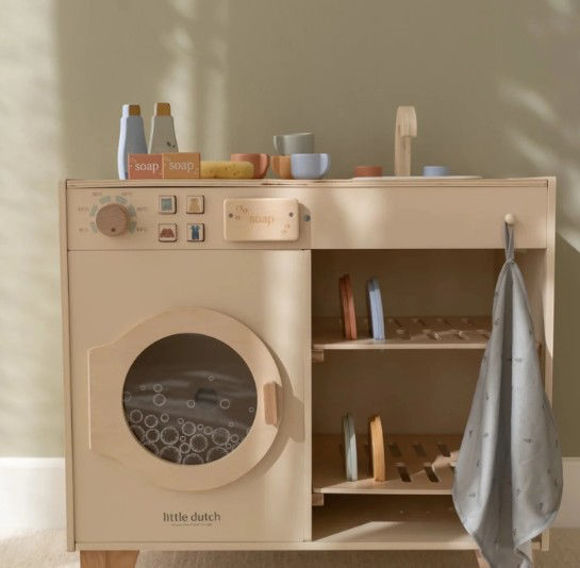 Εικόνα της Ξύλινο πλυντήριο ρούχων FSC Limited Edition Little Dutch