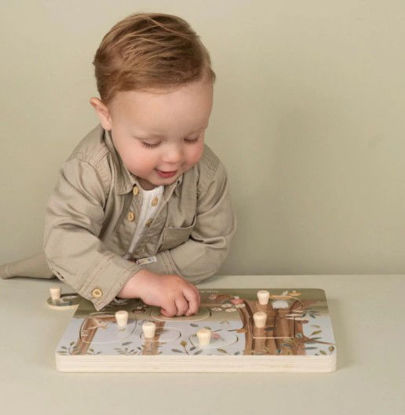 Εικόνα της Ξύλινο παζλ με ήχους Forest Friends FSC Little Dutch