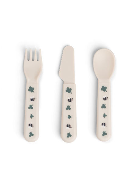 Εικόνα της Παιδικό Μαχαιροπήρουνα Από Πλαστικό Tiny Farm Sand +0μ 3 τεμ Done By Deer