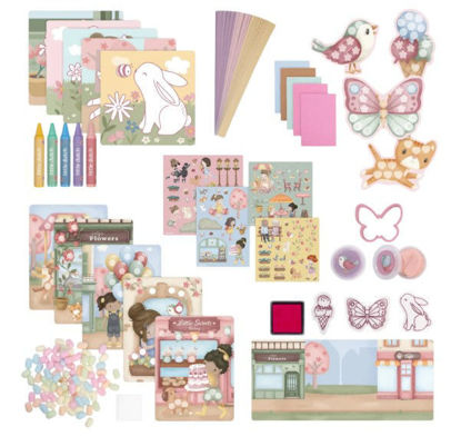 Εικόνα της Μεγάλο σετ ζωγραφικής - κατασκευών σε κουτί Rosa