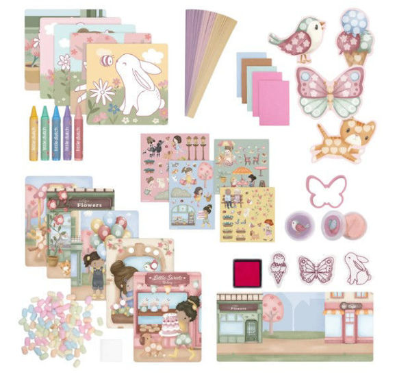 Εικόνα της Μεγάλο σετ ζωγραφικής - κατασκευών σε κουτί Rosa