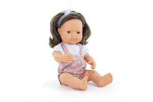 Εικόνα της MINILAND ΚΟΥΚΛΑ ΚΑΣΤΑΝΟ ΚΟΡΙΤΣΙ 38 CM ΜΕ ΡΟΥΧΑΛΑΚΙΑ