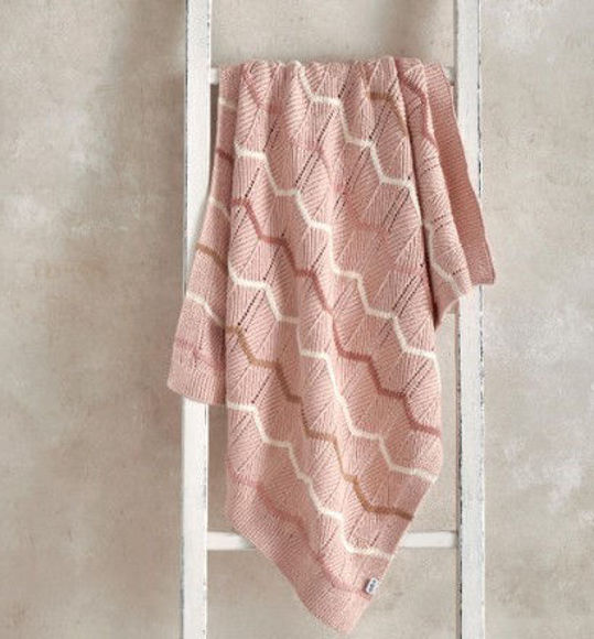 Εικόνα της Βρεφική Πλεκτή Κουβέρτα 70x90 Pink Wave Mamas & Papas