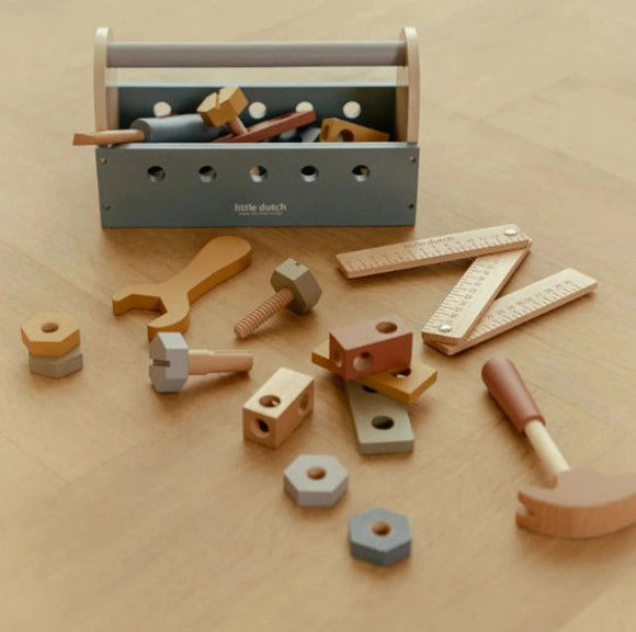 Εικόνα της Ξύλινη εργαλειοθήκη με εργαλεία FSC Little Dutch
