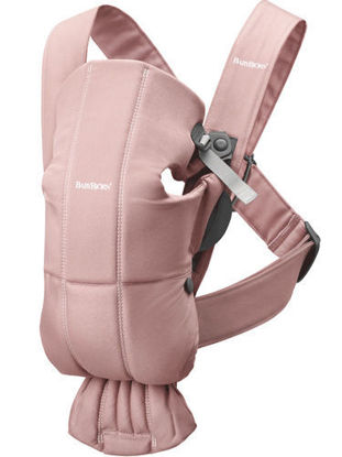 Εικόνα της Babybjorn - μάρσιπος mini woven, dusty pink