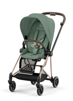 Εικόνα της Cybex Mios Βρεφικό Καρότσι Leaf Green | dark green Με Σκελετό Rosegold