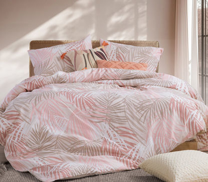 Εικόνα της Σετ Σεντόνια King Size με Λάστιχο 180x200+35εκ. Ροδακινί 4τμχ