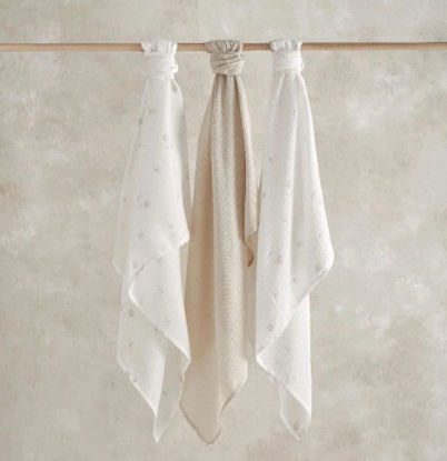 Εικόνα της Βρεφικές Μουσελίνες σετ 3 τεμ. Cosmic Sky Mamas & Papas