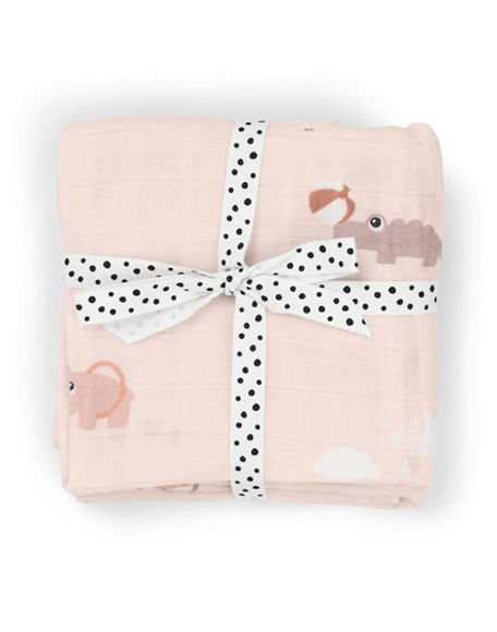 Εικόνα της Done by Deer Playground Πάνες Αγκαλιάς Ροζ 65x65εκ. 2τμχ