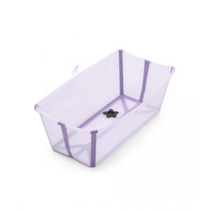 Εικόνα της Stokke Flexi Bath Μπάνιο Με Θερμοευαίσθητη Βαλβίδα Lavender & Stokke flexi bath βάση grey