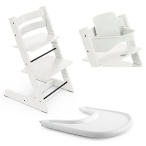 Εικόνα της Stokke Tripp Trapp Bundle Καρέκλα Με Baby Set² Και Tray Δίσκο White