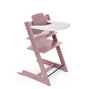 Εικόνα της Stokke Tripp Trapp Bundle Καρέκλα Με Baby Set² Heather Mauve Και Tray Δίσκο White
