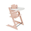 Εικόνα της Stokke Tripp Trapp Bundle Καρέκλα Με Baby Set² Serene Pink Και Tray Δίσκο White