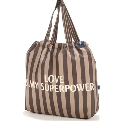 Εικόνα της Shopper Bag Stripes Brown La Milo