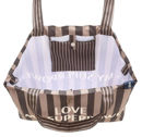 Εικόνα της Shopper Bag Stripes Brown La Milo