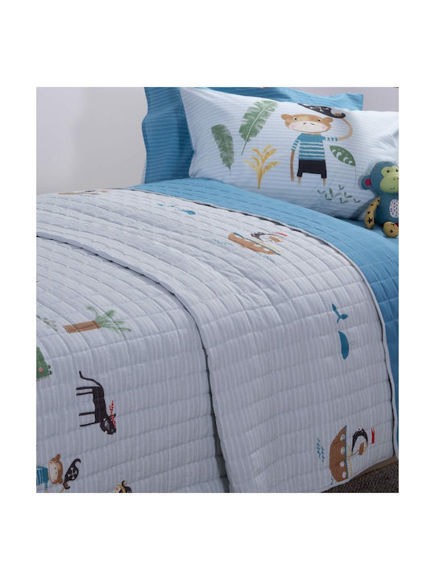 Εικόνα της ΠΑΙΔΙΚΟ ΚΟΥΒΕΡΛΙ ΜΟΝΟ PARTY ON ISLAND 180Χ240 NEF-NEF