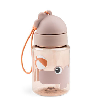 Εικόνα της Done by Deer Παιδικό Παγούρι Πλαστικό με Καλαμάκι Ροζ 280ml