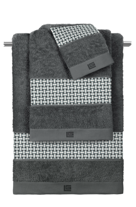 Εικόνα της Σετ 3τμχ Πετσέτες Buddha Cement-Anthracite Guy Laroche