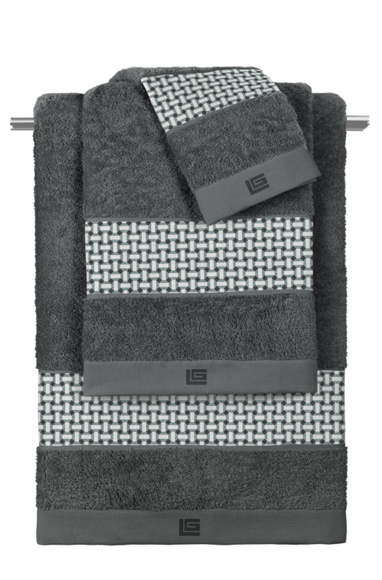 Εικόνα της Σετ 3τμχ Πετσέτες Buddha Cement-Anthracite Guy Laroche