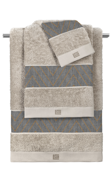 Εικόνα της Σετ 3τμχ. Πετσέτες Canyon Anthracite-Natural Guy Laroche