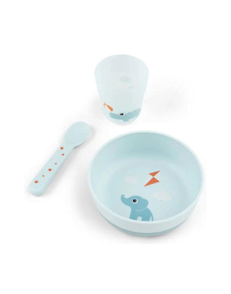 Εικόνα της Done by Deer Σετ Φαγητού από Πλαστικό Μπλε 3τμχ