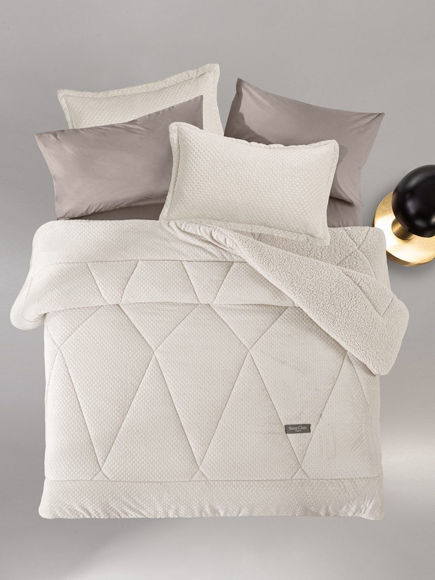 Εικόνα της Κουβερτοπάπλωμα Υπέρδιπλο Saint Clair Serena Ivory  220x240