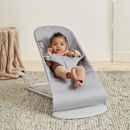 Εικόνα της BabyBjorn Ριλάξ Bliss, Woven, Petal quilt, Light Grey