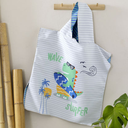 Εικόνα της Παιδικό Πόντσο Microfiber (60x60) 2 Όψεων Nima Surf